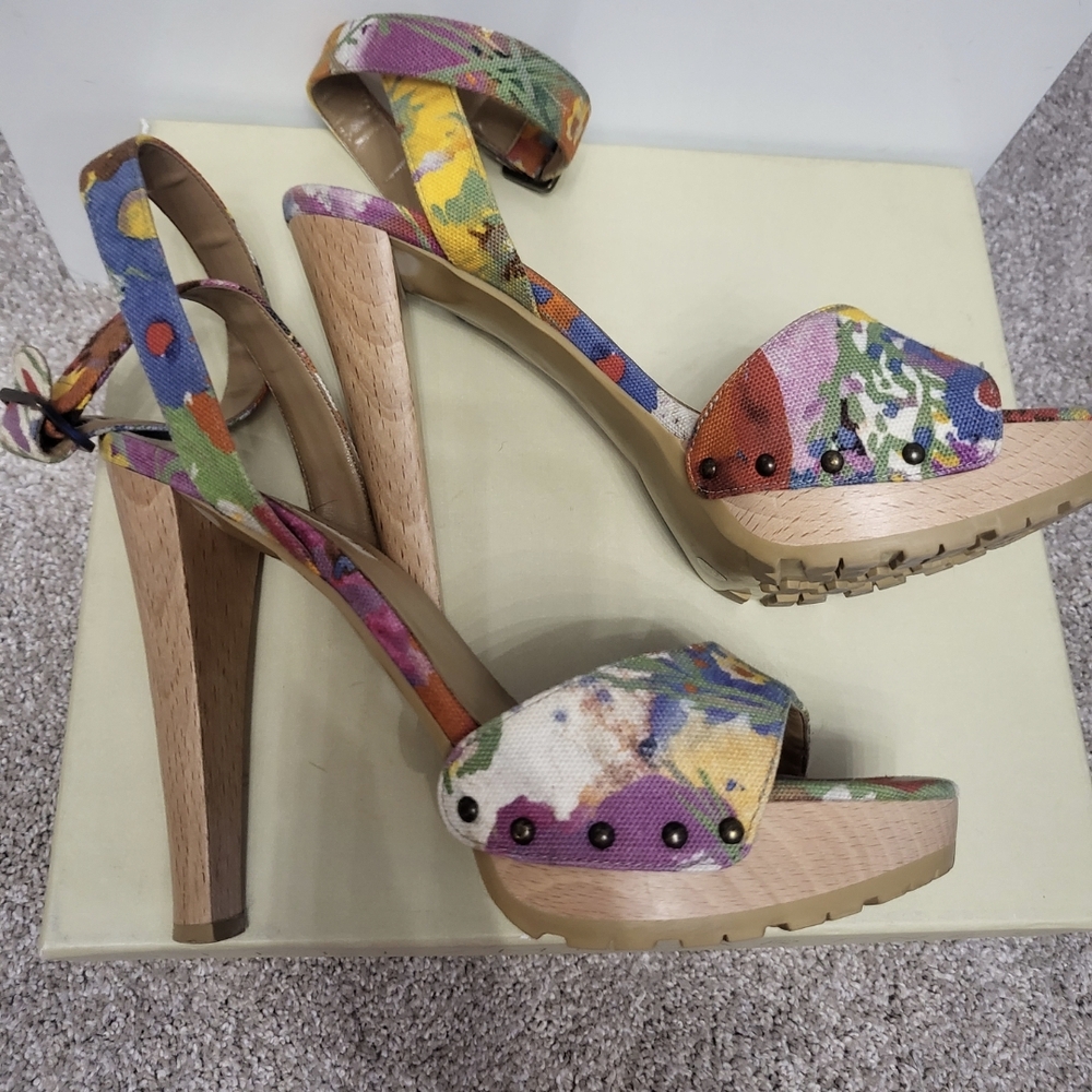 Floral Women's Platform Heels